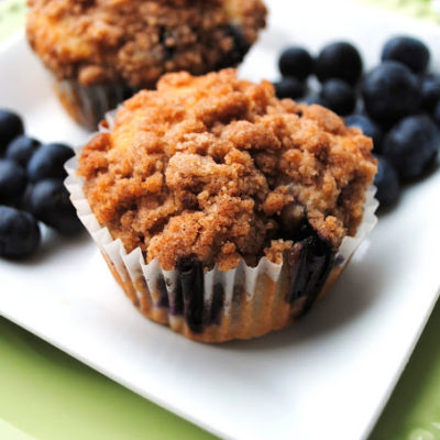 Cafe-style Blueberry Muffins
