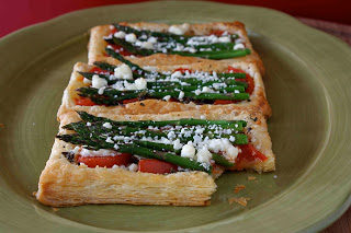 {Guest Post} Asparagus, Tomato & Feta Cheese Puff Pastry Tart Recipe