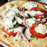 Tomato, Asparagus, Mozzarella Pizza