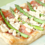 Prosciutto, Asparagus and Goat Cheese Puff Pastry Tart