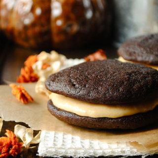 Whoopie Pies with Pumpkin Buttercream Frosting