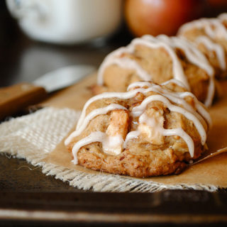 Apple Cinnamon Cookies with Maple Cinnamon Glaze