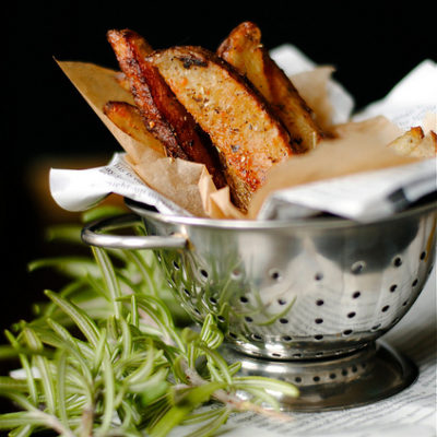 Hand-Cut Baked Parmesan French Fries