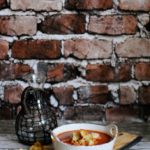Homemade Rustic Cheese Croutons and DOLE Garden Soup