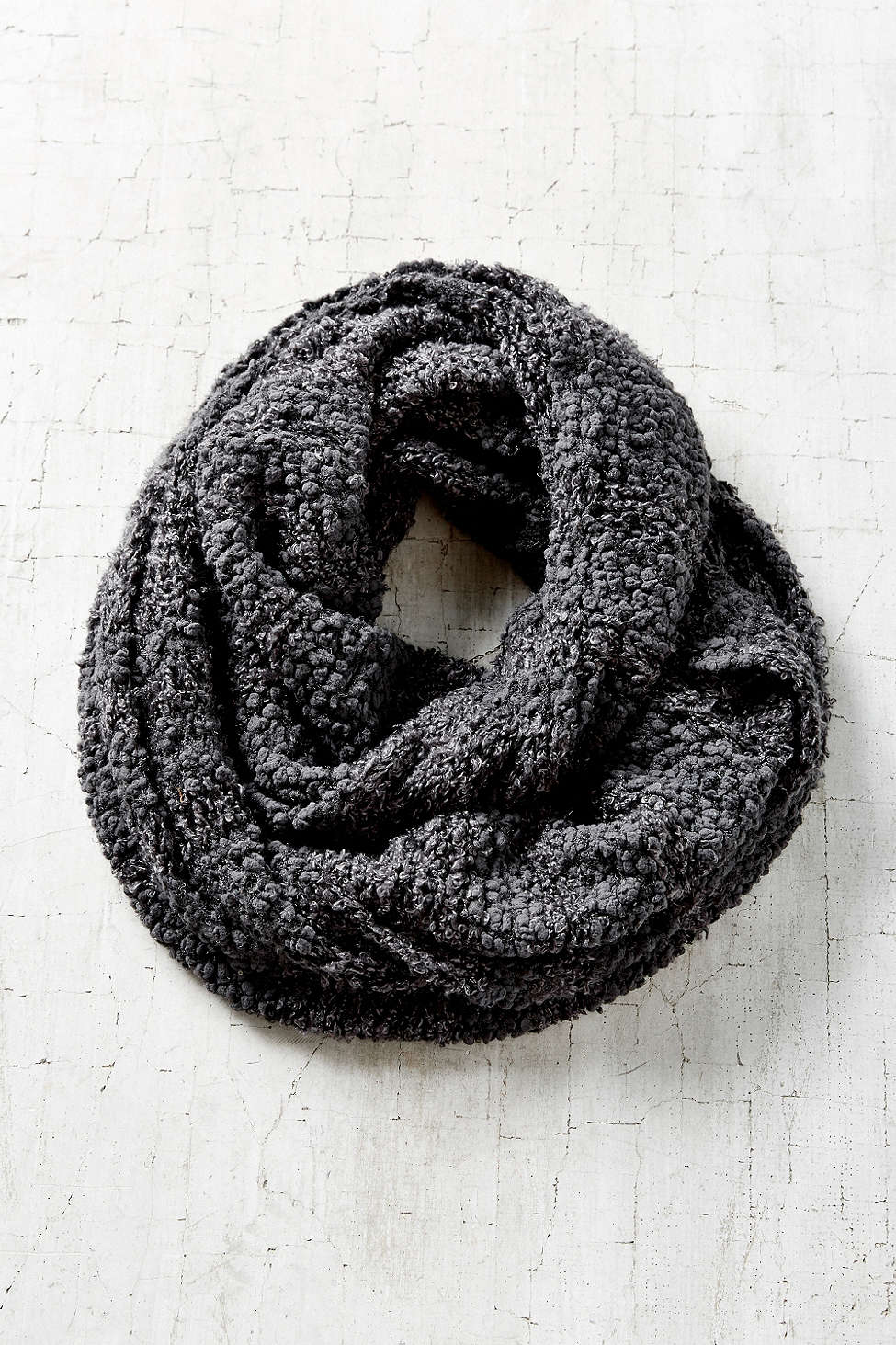 gray scarf