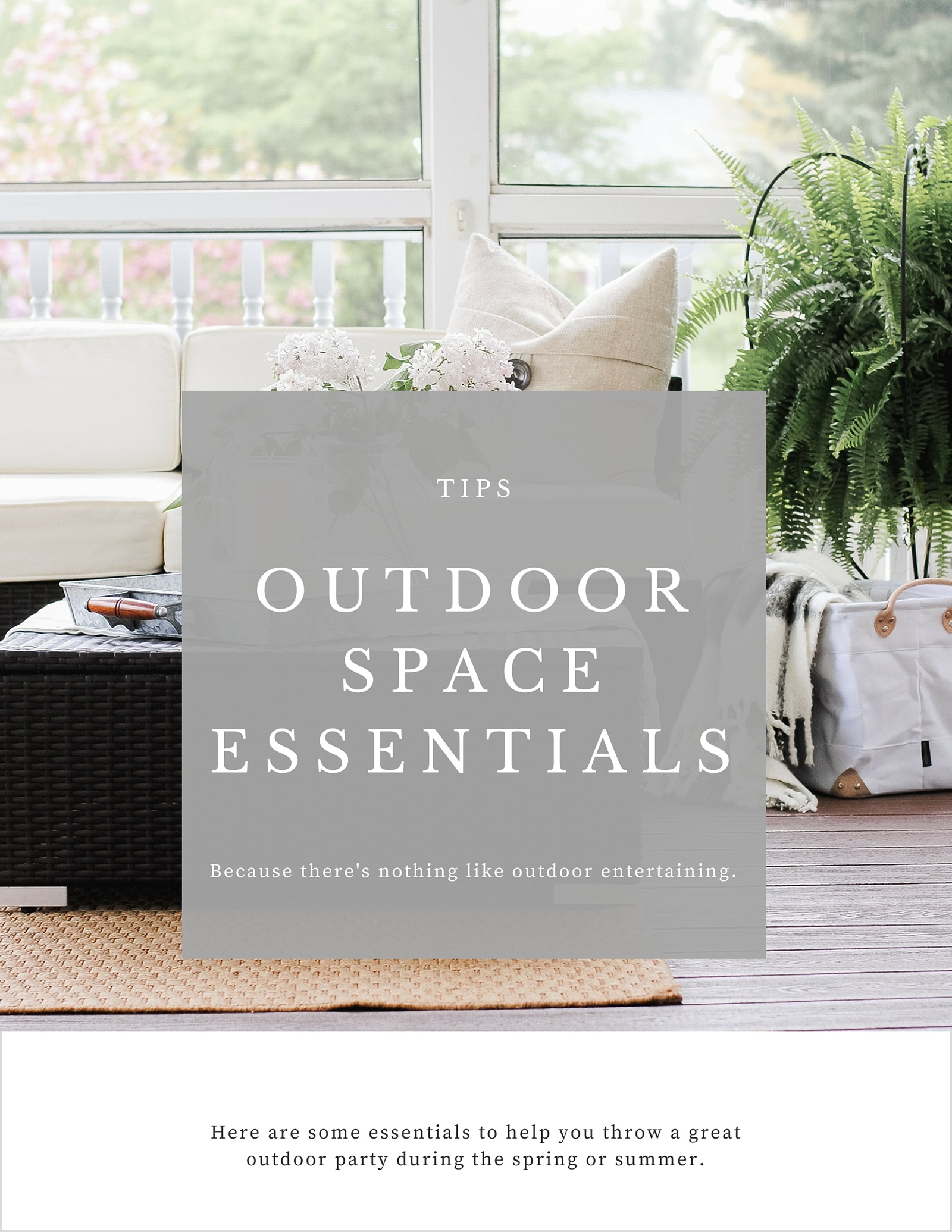 8 Essentials for Outdoor Entertaining